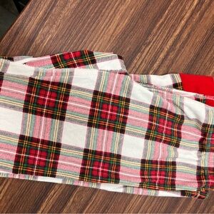 Hannah Andersson Christmas Plaid Pajama Pants in Red and Pink